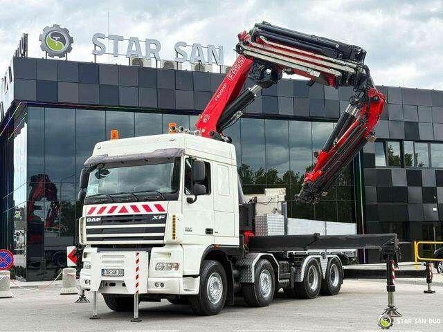 DAF XF 105.510 8x4 FASSI F800 XP Crane Fifth wheel - Truk flatbed, Truk derek: gambar 2 DAF XF 105.510 8x4 FASSI F800 XP Crane Fifth wheel - Truk flatbed, Truk derek: gambar 2
