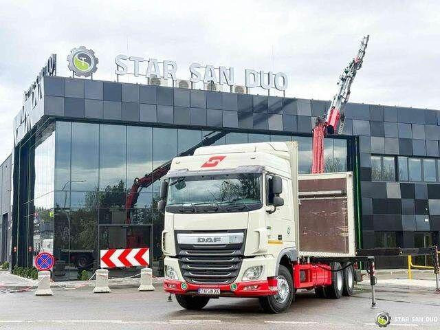 DAF XF 440 6x2 Fassi F365 FLY JIBCranePallet Grippe - Truk flatbed, Truk derek: gambar 4 DAF XF 440 6x2 Fassi F365 FLY JIBCranePallet Grippe - Truk flatbed, Truk derek: gambar 4