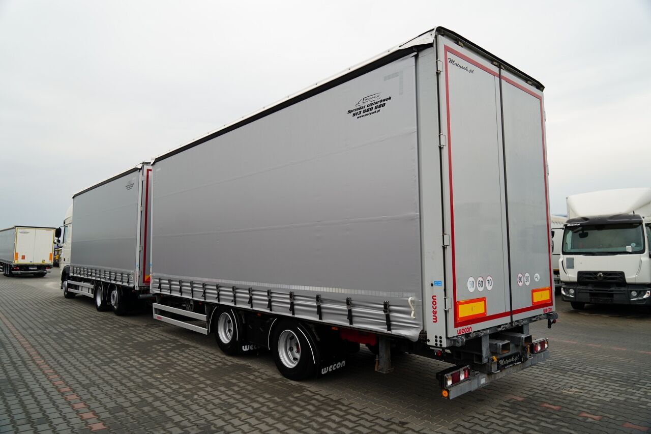 DAF XF 480 / ZESTAW TANDEM / SSC / OŚ PODNOSZONA / PRZYCZEPA WECON / - Truk dengan terpal samping: gambar 2 DAF XF 480 / ZESTAW TANDEM / SSC / OŚ PODNOSZONA / PRZYCZEPA WECON / - Truk dengan terpal samping: gambar 2