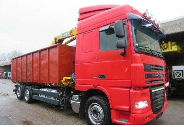 DAF XF105.410 6x2 Container + Crane - Truk skip loader: gambar 3 DAF XF105.410 6x2 Container + Crane - Truk skip loader: gambar 3