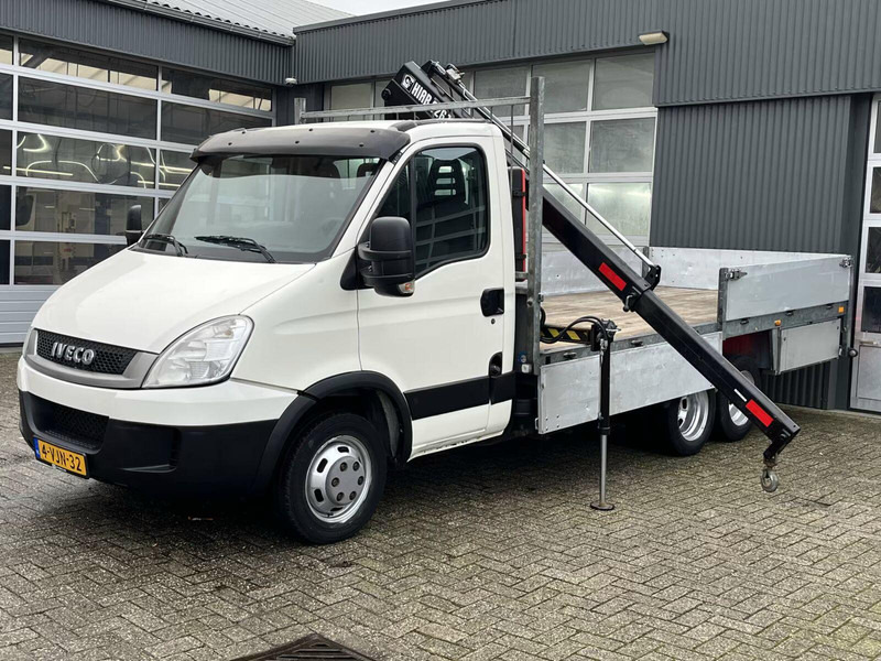Iveco Daily 40C17 BE Clixtar - Flatbed truck + crane - Van flatbed: gambar 1 Iveco Daily 40C17 BE Clixtar - Flatbed truck + crane - Van flatbed: gambar 1