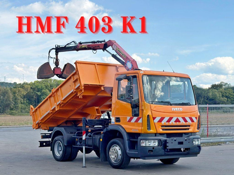Iveco EUROCARGO 120E18 * HMF 403 K1 * TOPZUSTAND - Truk jungkit, Truk derek: gambar 1 Iveco EUROCARGO 120E18 * HMF 403 K1 * TOPZUSTAND - Truk jungkit, Truk derek: gambar 1