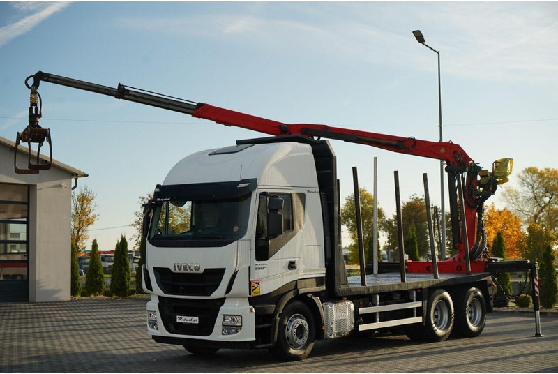 Iveco STRALIS 560 / 6X4 / DO DREWNA / DO DRZEWA / DO LASU / HDS PALFIN - Truk logging, Truk derek: gambar 2 Iveco STRALIS 560 / 6X4 / DO DREWNA / DO DRZEWA / DO LASU / HDS PALFIN - Truk logging, Truk derek: gambar 2