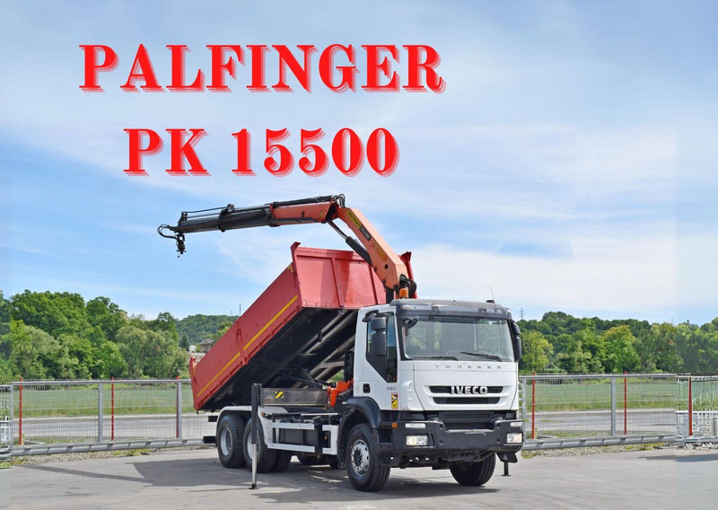 Iveco TRAKKER 360 * KIPPER 5,60 m * PK 15500 + FUNK * 6x4 - Truk jungkit, Truk derek: gambar 1 Iveco TRAKKER 360 * KIPPER 5,60 m * PK 15500 + FUNK * 6x4 - Truk jungkit, Truk derek: gambar 1