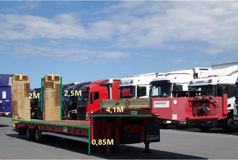 Louault LAWETA NISKOPODWOZIOWA / NAJAZDY HYDRAULICZNE / WCIĄGARKA / 2 OS - Semi-trailer low bed: gambar 2 Louault LAWETA NISKOPODWOZIOWA / NAJAZDY HYDRAULICZNE / WCIĄGARKA / 2 OS - Semi-trailer low bed: gambar 2