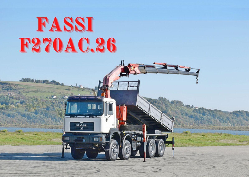 MAN 41.460 *FASSI F270AC.26 * 8x8 ! TOPZUSTAND - Truk jungkit, Truk derek: gambar 1 MAN 41.460 *FASSI F270AC.26 * 8x8 ! TOPZUSTAND - Truk jungkit, Truk derek: gambar 1