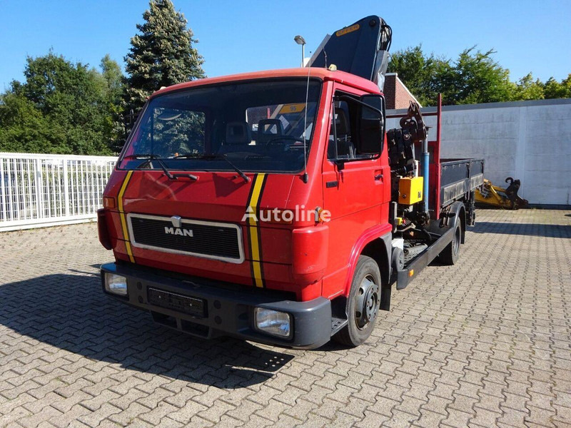 MAN 9.150 - Flatbed+crane - Truk flatbed, Truk derek: gambar 2 MAN 9.150 - Flatbed+crane - Truk flatbed, Truk derek: gambar 2