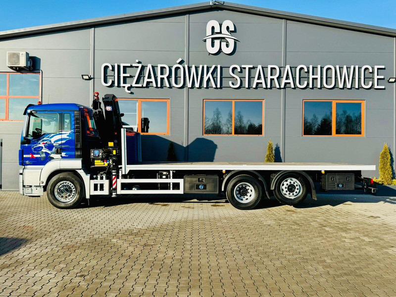 MAN MAN TGS 26.360 // E6 // 6x2 // platforma laweta 7,2m z HDs HMF 1 - Truk flatbed, Truk derek: gambar 2 MAN MAN TGS 26.360 // E6 // 6x2 // platforma laweta 7,2m z HDs HMF 1 - Truk flatbed, Truk derek: gambar 2