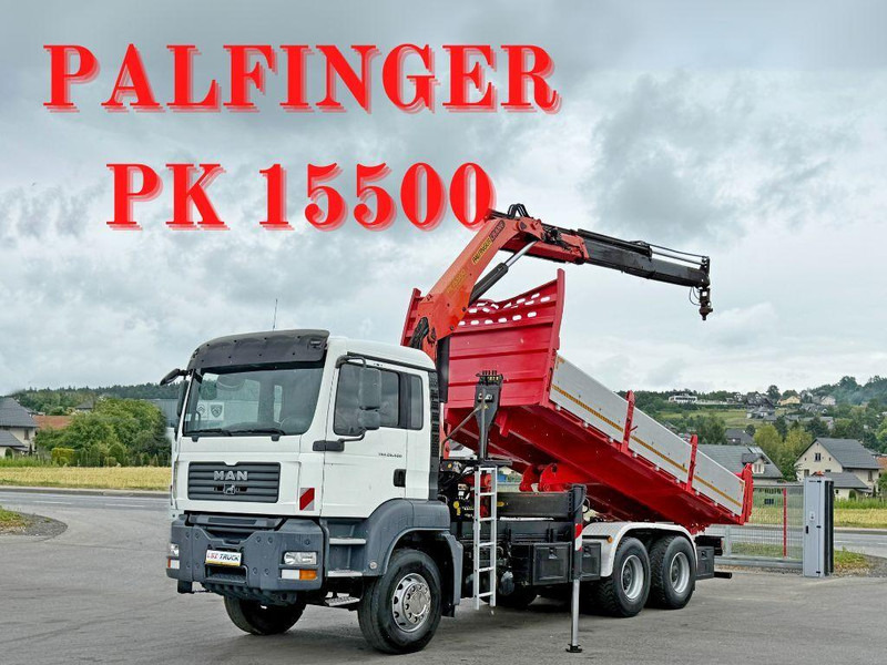 MAN TGA 26.400 * KIPPER 6,00m + PK 15500 * 6x4 * TOP - Truk jungkit, Truk derek: gambar 1 MAN TGA 26.400 * KIPPER 6,00m + PK 15500 * 6x4 * TOP - Truk jungkit, Truk derek: gambar 1