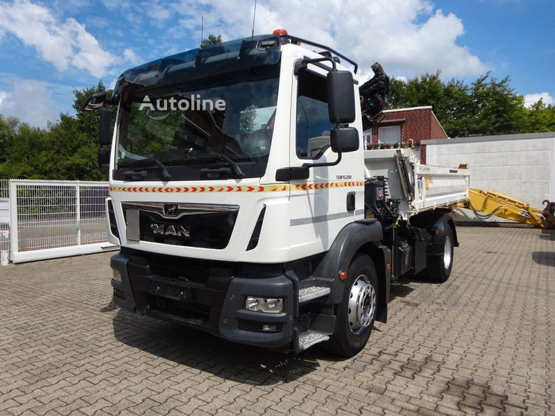 MAN TGM 15.290 - 3 way tipper+crane - Truk jungkit, Truk derek: gambar 1 MAN TGM 15.290 - 3 way tipper+crane - Truk jungkit, Truk derek: gambar 1