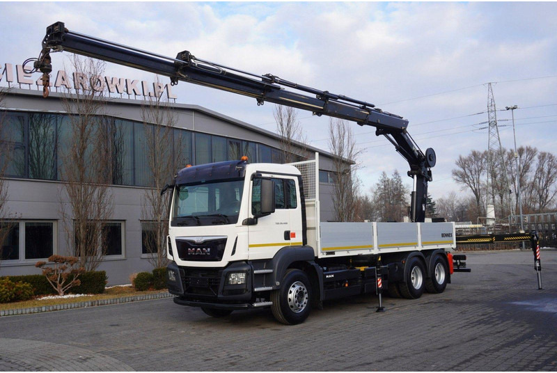 MAN TGS 26.400 + HIAB 244 EP-4 HIDUO crane - Truk flatbed, Truk derek: gambar 4 MAN TGS 26.400 + HIAB 244 EP-4 HIDUO crane - Truk flatbed, Truk derek: gambar 4