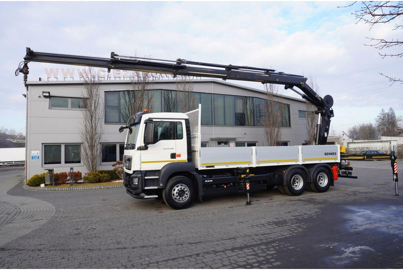 MAN TGS 26.400 + HIAB 244 EP-4 HIDUO crane - Truk flatbed, Truk derek: gambar 2 MAN TGS 26.400 + HIAB 244 EP-4 HIDUO crane - Truk flatbed, Truk derek: gambar 2