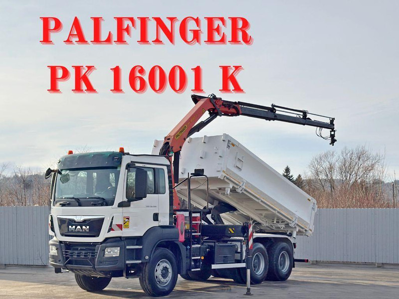 MAN TGS 26.400 * PALFINGER PK 16001 K + FUNK * 6x4 - Truk flatbed, Truk derek: gambar 1 MAN TGS 26.400 * PALFINGER PK 16001 K + FUNK * 6x4 - Truk flatbed, Truk derek: gambar 1