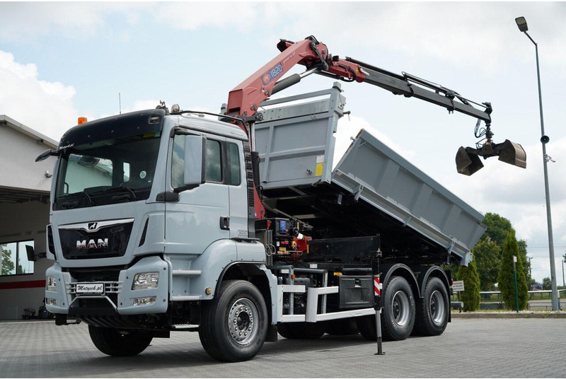 MAN TGS 33.360 / WYWROTKA + HDS - Truk jungkit, Truk derek: gambar 1 MAN TGS 33.360 / WYWROTKA + HDS - Truk jungkit, Truk derek: gambar 1