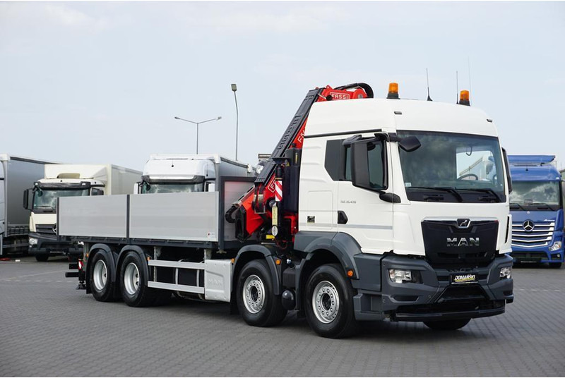 MAN TGS / 35.470 / E 6 / SKRZYNIOWY + HDS / FASSI F 545 / ŁAD. 13 10 - Truk flatbed, Truk derek: gambar 2 MAN TGS / 35.470 / E 6 / SKRZYNIOWY + HDS / FASSI F 545 / ŁAD. 13 10 - Truk flatbed, Truk derek: gambar 2