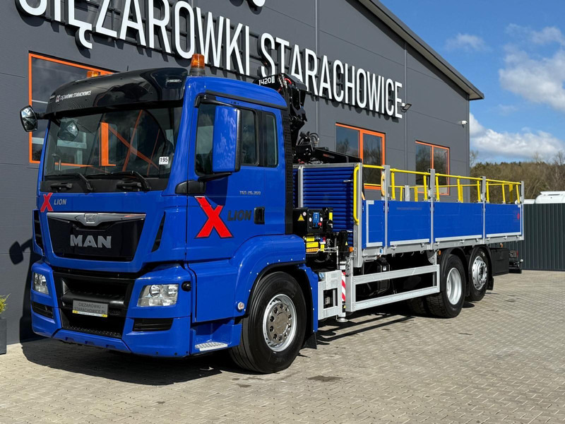 MAN TGS TGX 26.360 / E6 / 143tys km !!! skrzynia + żuraw HMF / manua - Truk flatbed, Truk derek: gambar 4 MAN TGS TGX 26.360 / E6 / 143tys km !!! skrzynia + żuraw HMF / manua - Truk flatbed, Truk derek: gambar 4