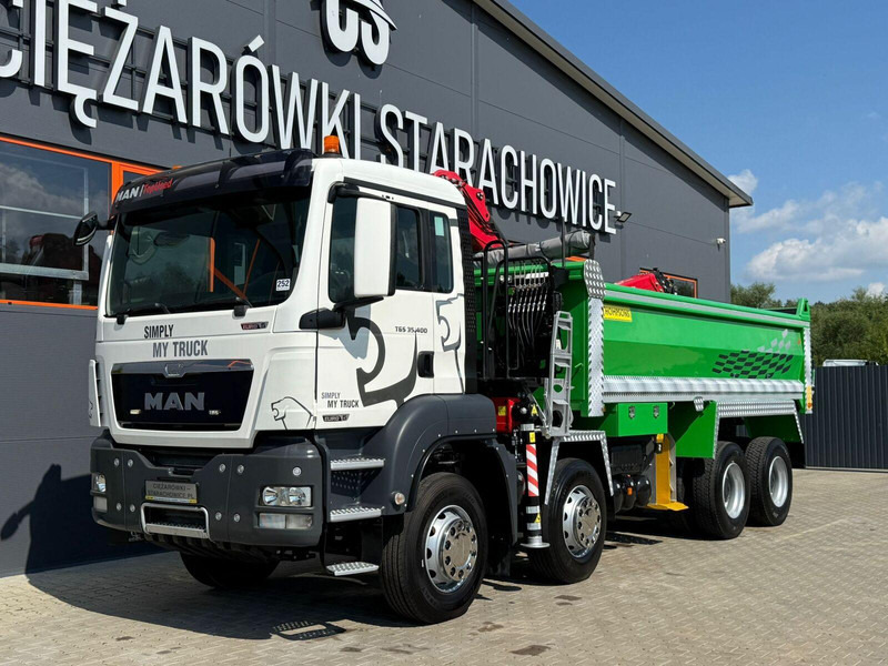 MAN TGS TGX 35.400 // 8x4 // E5 // wywrotka kiper + HDS z czerpakiem - Truk jungkit, Truk derek: gambar 2 MAN TGS TGX 35.400 // 8x4 // E5 // wywrotka kiper + HDS z czerpakiem - Truk jungkit, Truk derek: gambar 2