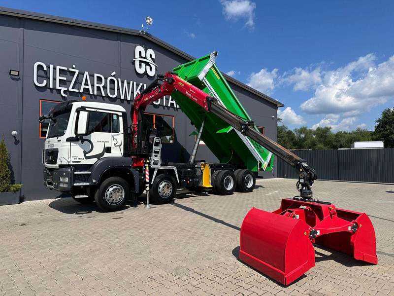 MAN TGS TGX 35.400 // 8x4 // E5 // wywrotka kiper + HDS z czerpakiem - Truk jungkit, Truk derek: gambar 1 MAN TGS TGX 35.400 // 8x4 // E5 // wywrotka kiper + HDS z czerpakiem - Truk jungkit, Truk derek: gambar 1