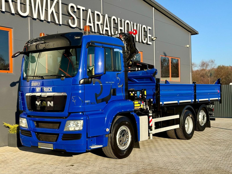 MAN TGS TGX TGL 26.360 Wywrotka 3S + HDS HMF // 4 x wusyw 12,6 m - Truk jungkit, Truk derek: gambar 1 MAN TGS TGX TGL 26.360 Wywrotka 3S + HDS HMF // 4 x wusyw 12,6 m - Truk jungkit, Truk derek: gambar 1