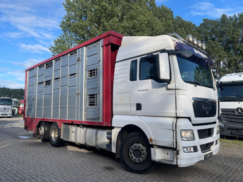 MAN TGX 26.400 6x2-2 LL 3 Stück Finkl Hubdach - Truk pengangkut hewan: gambar 1 MAN TGX 26.400 6x2-2 LL 3 Stück Finkl Hubdach - Truk pengangkut hewan: gambar 1