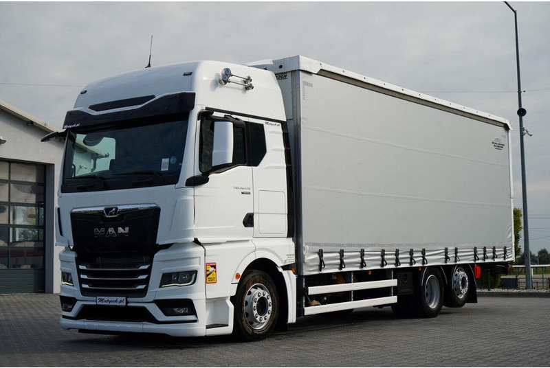 MAN TGX 26.470 / 6x2 / FIRANKA / SOLÓWKA / 6x2 / 120 m3 / OŚ PODNOSZ - Truk dengan terpal samping: gambar 1 MAN TGX 26.470 / 6x2 / FIRANKA / SOLÓWKA / 6x2 / 120 m3 / OŚ PODNOSZ - Truk dengan terpal samping: gambar 1