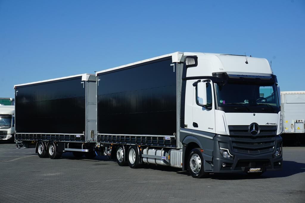 Mercedes-Benz ACTROS / 2542 / ACC / E 6 / MP 5 / ZESTAW PRZESTRZENNY / GIGA SP - Truk dengan terpal samping: gambar 1 Mercedes-Benz ACTROS / 2542 / ACC / E 6 / MP 5 / ZESTAW PRZESTRZENNY / GIGA SP - Truk dengan terpal samping: gambar 1