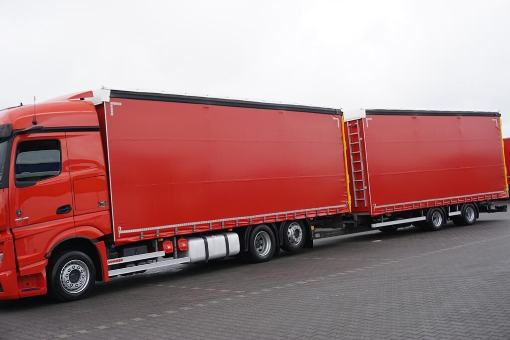 Mercedes-Benz ACTROS / 2545 / ACC / E 6 / MP 5 / ZESTAW PRZESTRZENNY / OŚ SKRĘ - Truk dengan terpal samping: gambar 3 Mercedes-Benz ACTROS / 2545 / ACC / E 6 / MP 5 / ZESTAW PRZESTRZENNY / OŚ SKRĘ - Truk dengan terpal samping: gambar 3