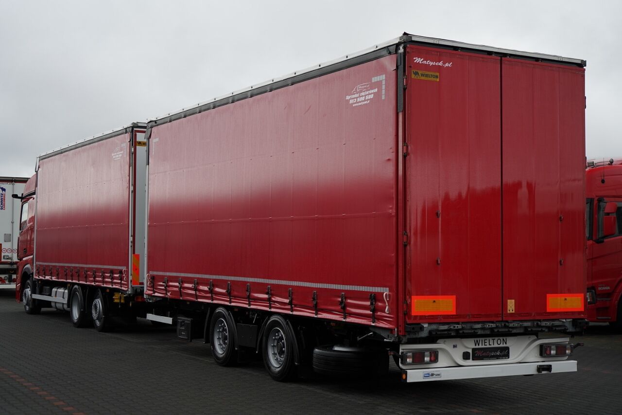 Mercedes-Benz ACTROS 2545 / ZESTAW TANDEM 120 M3 / PRZEJAZDOWY / 6x2 / BIG SP - Truk dengan terpal samping: gambar 2 Mercedes-Benz ACTROS 2545 / ZESTAW TANDEM 120 M3 / PRZEJAZDOWY / 6x2 / BIG SP - Truk dengan terpal samping: gambar 2