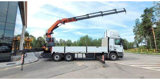 Mercedes-Benz ACTROS 2546 6x2 Palfinger PK 50002 EURO 5 Cran - Truk flatbed, Truk derek: gambar 4 Mercedes-Benz ACTROS 2546 6x2 Palfinger PK 50002 EURO 5 Cran - Truk flatbed, Truk derek: gambar 4