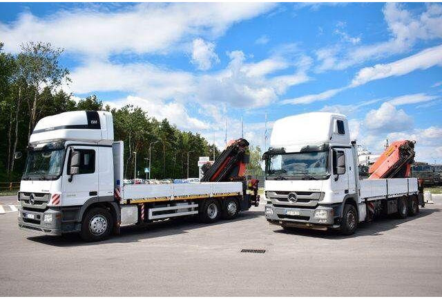 Mercedes-Benz ACTROS 2546 6x2 Palfinger PK 50002 EURO 5 Cran - Truk flatbed, Truk derek: gambar 5 Mercedes-Benz ACTROS 2546 6x2 Palfinger PK 50002 EURO 5 Cran - Truk flatbed, Truk derek: gambar 5