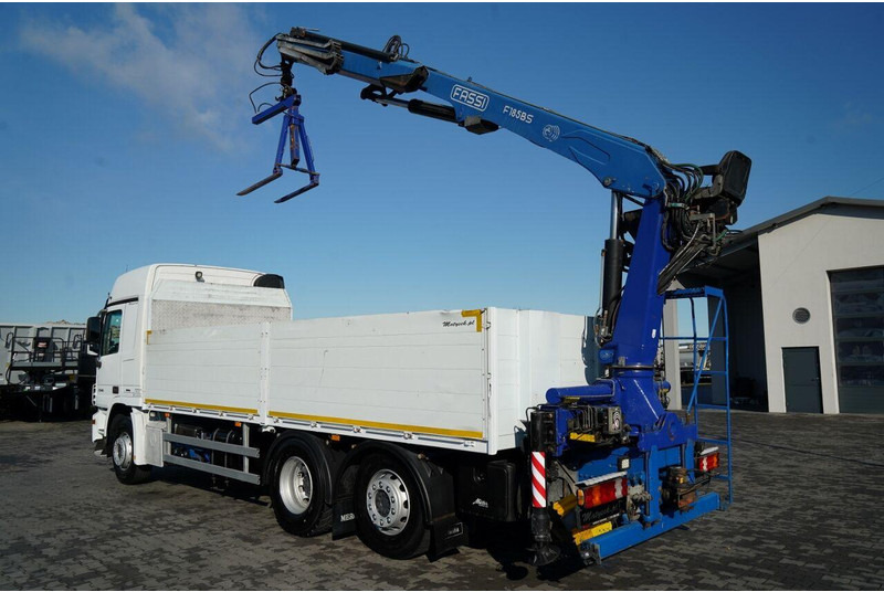 Mercedes-Benz ACTROS 2548 / 6x2 / BURTOWA - 6,5 M / OŚ PODNOSZONA / HDS FASSI - Truk flatbed, Truk derek: gambar 3 Mercedes-Benz ACTROS 2548 / 6x2 / BURTOWA - 6,5 M / OŚ PODNOSZONA / HDS FASSI - Truk flatbed, Truk derek: gambar 3