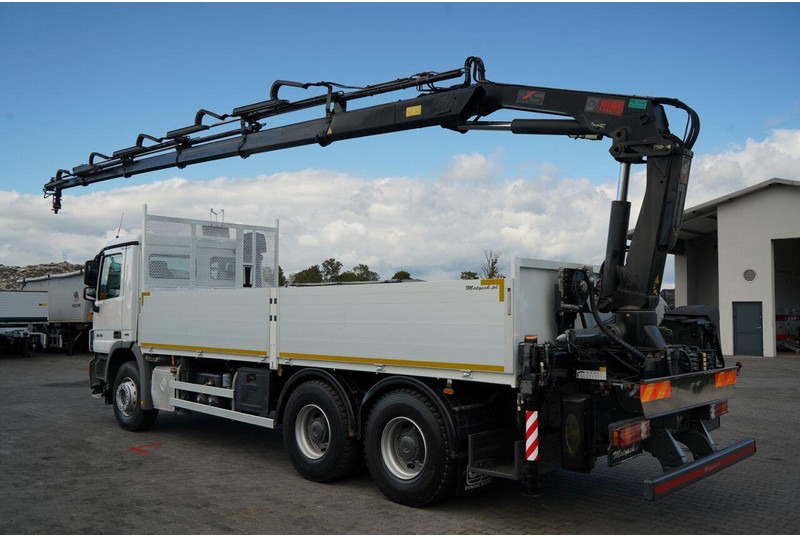 Mercedes-Benz ACTROS 2636 / 6x4 / SKRZYNIOWY 6,5 M + HDS HIAB / MOCNA PODŁOGA - Truk flatbed, Truk derek: gambar 4 Mercedes-Benz ACTROS 2636 / 6x4 / SKRZYNIOWY 6,5 M + HDS HIAB / MOCNA PODŁOGA - Truk flatbed, Truk derek: gambar 4