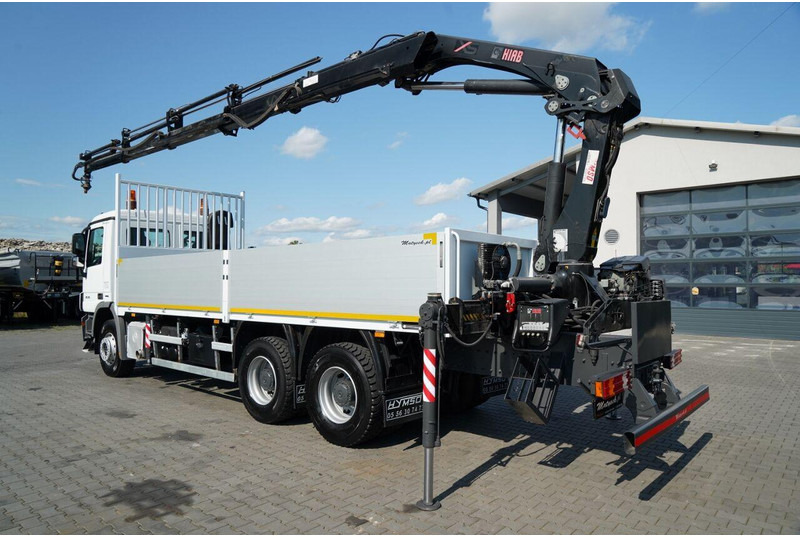 Mercedes-Benz ACTROS 2636 / 6x4 / SKRZYNIOWY 7 M + HDS HIAB - WYSÓW 12,6 M / - Truk flatbed, Truk derek: gambar 5 Mercedes-Benz ACTROS 2636 / 6x4 / SKRZYNIOWY 7 M + HDS HIAB - WYSÓW 12,6 M / - Truk flatbed, Truk derek: gambar 5