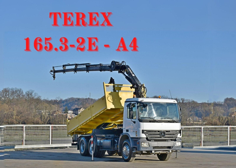Mercedes-Benz ACTROS 2636 * TEREX 165.2E - A4 + FUNK/6x4 - Truk jungkit, Truk derek: gambar 1 Mercedes-Benz ACTROS 2636 * TEREX 165.2E - A4 + FUNK/6x4 - Truk jungkit, Truk derek: gambar 1