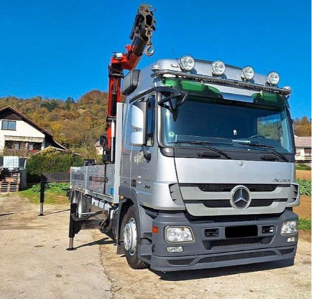 Mercedes-Benz ACTROS 2641 6x2 Crane PALFINGER PK 36002 - Truk flatbed, Truk derek: gambar 2 Mercedes-Benz ACTROS 2641 6x2 Crane PALFINGER PK 36002 - Truk flatbed, Truk derek: gambar 2