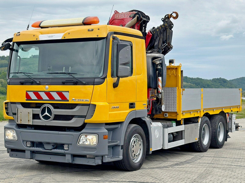 Mercedes-Benz ACTROS 2646 * FASSI F365AXP.26 + FUNK * 6x4 - Truk flatbed, Truk derek: gambar 4 Mercedes-Benz ACTROS 2646 * FASSI F365AXP.26 + FUNK * 6x4 - Truk flatbed, Truk derek: gambar 4