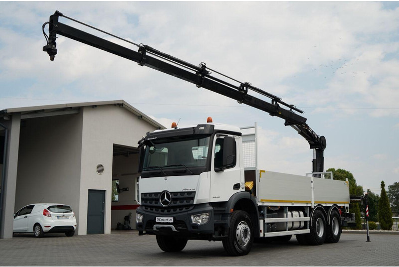 Mercedes-Benz / AROCS 2640 / 6x4 / SKRZYNIOWY - 6,5 M / HDS HIAB XS 144 / wysó - Truk flatbed, Truk derek: gambar 2 Mercedes-Benz / AROCS 2640 / 6x4 / SKRZYNIOWY - 6,5 M / HDS HIAB XS 144 / wysó - Truk flatbed, Truk derek: gambar 2