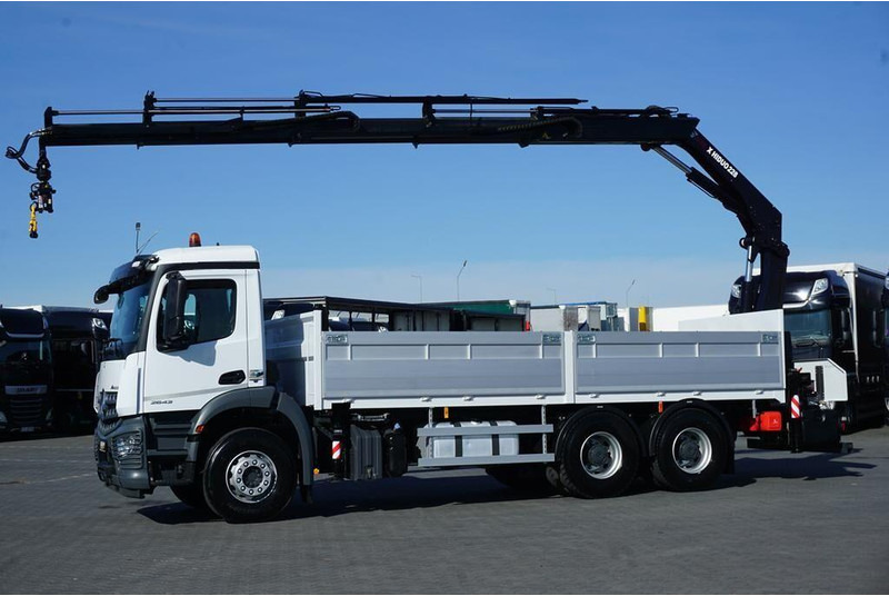 Mercedes-Benz AROCS / 2643 / 6 X 4 / SKRZYNIOWY + HDS / HIAB 228 E – 4 / WYS. - Truk flatbed, Truk derek: gambar 3 Mercedes-Benz AROCS / 2643 / 6 X 4 / SKRZYNIOWY + HDS / HIAB 228 E – 4 / WYS. - Truk flatbed, Truk derek: gambar 3
