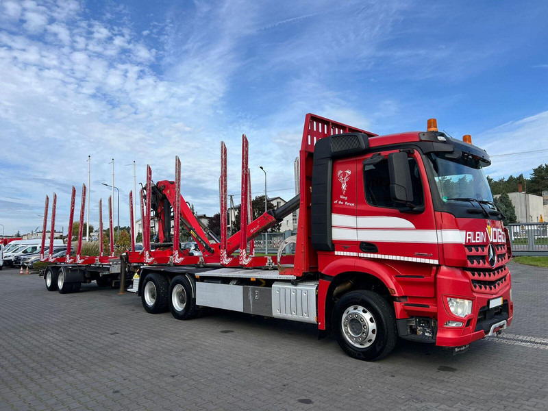 Mercedes-Benz AROCS 2645 EURO 6 6x4 TIMBER CARRIER HOLZTRANSPORT PALFINGER EPS - Truk logging, Truk derek: gambar 5 Mercedes-Benz AROCS 2645 EURO 6 6x4 TIMBER CARRIER HOLZTRANSPORT PALFINGER EPS - Truk logging, Truk derek: gambar 5