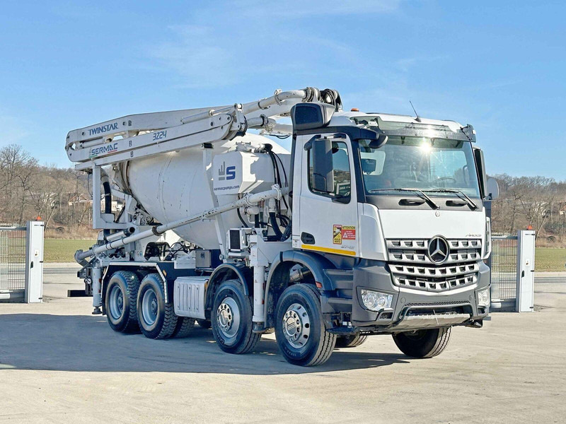 Mercedes-Benz AROCS 3743 * Betonpumpe + FUNK * 8x4 * TOP - Truk pengaduk beton: gambar 1 Mercedes-Benz AROCS 3743 * Betonpumpe + FUNK * 8x4 * TOP - Truk pengaduk beton: gambar 1
