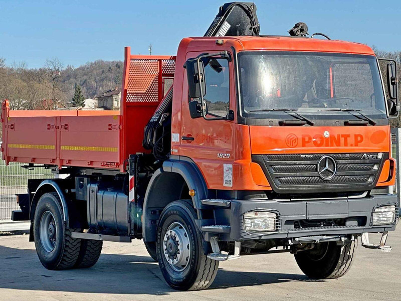 Mercedes-Benz AXOR 1829 * HIAB 1111 HIDUO + FUNK * TOP * 4x4 - Truk jungkit, Truk derek: gambar 4 Mercedes-Benz AXOR 1829 * HIAB 1111 HIDUO + FUNK * TOP * 4x4 - Truk jungkit, Truk derek: gambar 4