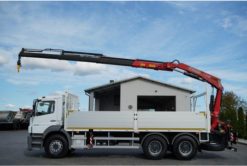 Mercedes-Benz / AXOR 2633 / 6X4 / SKRZYNIOWY - 6,55 M / MOCNA PODŁOGA / HDS FA - Truk flatbed, Truk derek: gambar 3 Mercedes-Benz / AXOR 2633 / 6X4 / SKRZYNIOWY - 6,55 M / MOCNA PODŁOGA / HDS FA - Truk flatbed, Truk derek: gambar 3