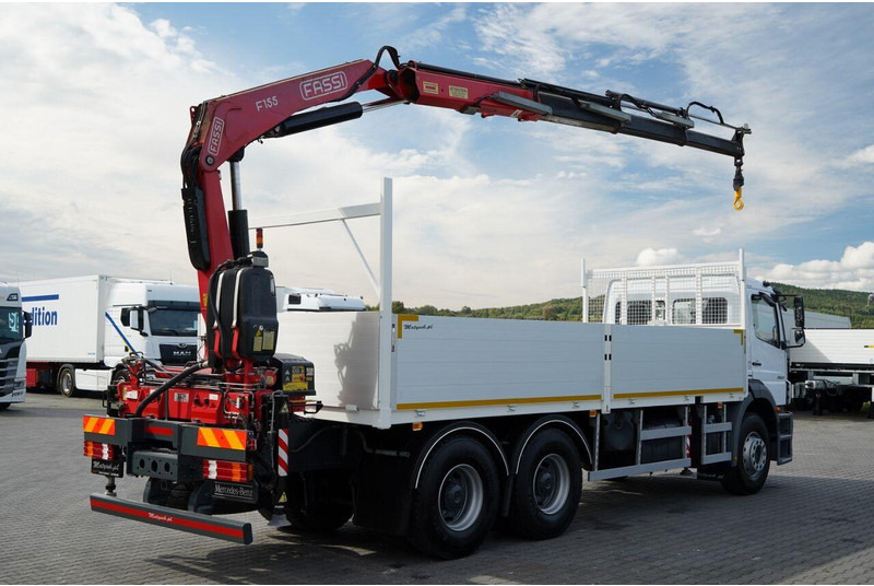 Mercedes-Benz / AXOR 2633 / 6X4 / SKRZYNIOWY - 6,55 M / MOCNA PODŁOGA / HDS FA - Truk flatbed, Truk derek: gambar 5 Mercedes-Benz / AXOR 2633 / 6X4 / SKRZYNIOWY - 6,55 M / MOCNA PODŁOGA / HDS FA - Truk flatbed, Truk derek: gambar 5