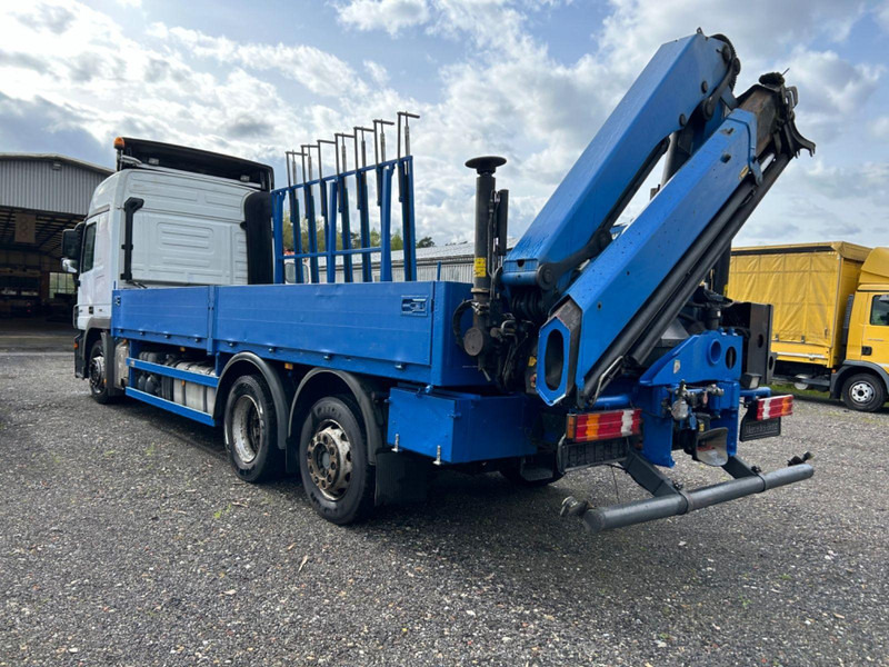 Mercedes-Benz Actros 2544 Glastransporter mit Palfinger Kran - Truk flatbed, Truk derek: gambar 4 Mercedes-Benz Actros 2544 Glastransporter mit Palfinger Kran - Truk flatbed, Truk derek: gambar 4