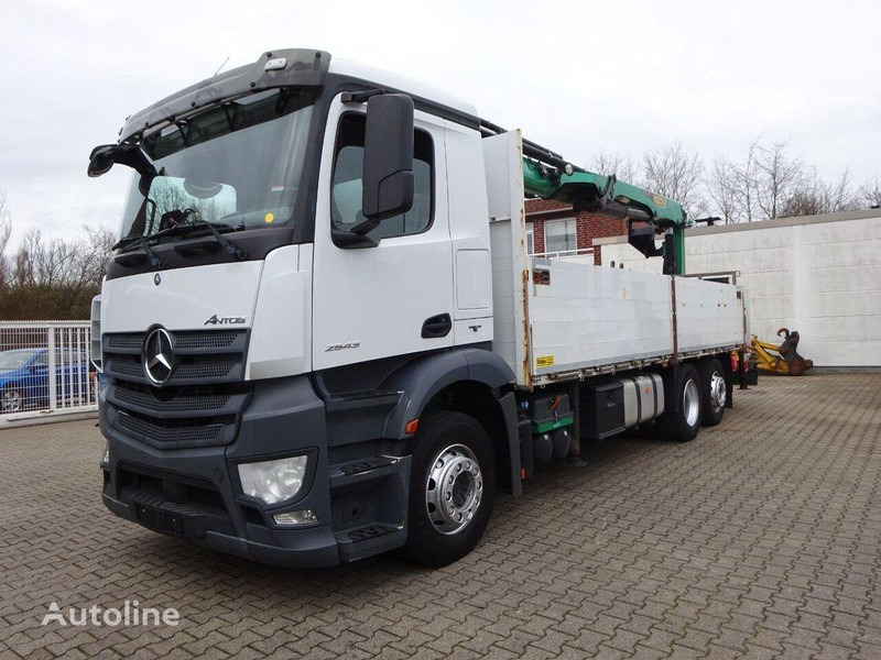 Mercedes-Benz Antos 2543 - Flatbed+crane 6x2 - Truk flatbed, Truk derek: gambar 2 Mercedes-Benz Antos 2543 - Flatbed+crane 6x2 - Truk flatbed, Truk derek: gambar 2