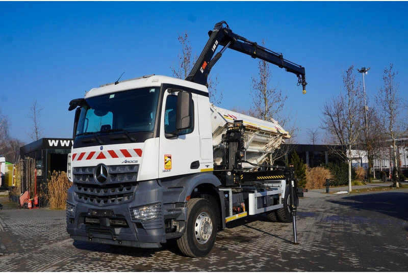 Mercedes-Benz Arocs 1833 3-Way Tipper Crane HIAB X-DUO 128 B - Truk jungkit, Truk derek: gambar 3 Mercedes-Benz Arocs 1833 3-Way Tipper Crane HIAB X-DUO 128 B - Truk jungkit, Truk derek: gambar 3
