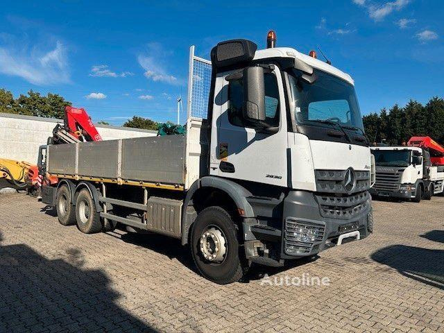 Mercedes-Benz Arocs 2636 - Flatbed truck + crane - Truk flatbed, Truk derek: gambar 2 Mercedes-Benz Arocs 2636 - Flatbed truck + crane - Truk flatbed, Truk derek: gambar 2