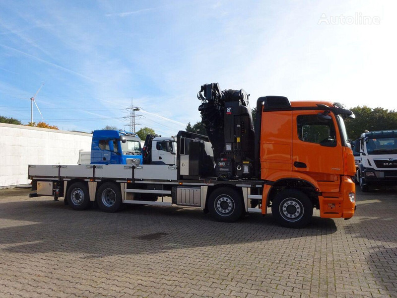 Mercedes-Benz Arocs 3751 - Flatbed+crane - Truk flatbed, Truk derek: gambar 5 Mercedes-Benz Arocs 3751 - Flatbed+crane - Truk flatbed, Truk derek: gambar 5