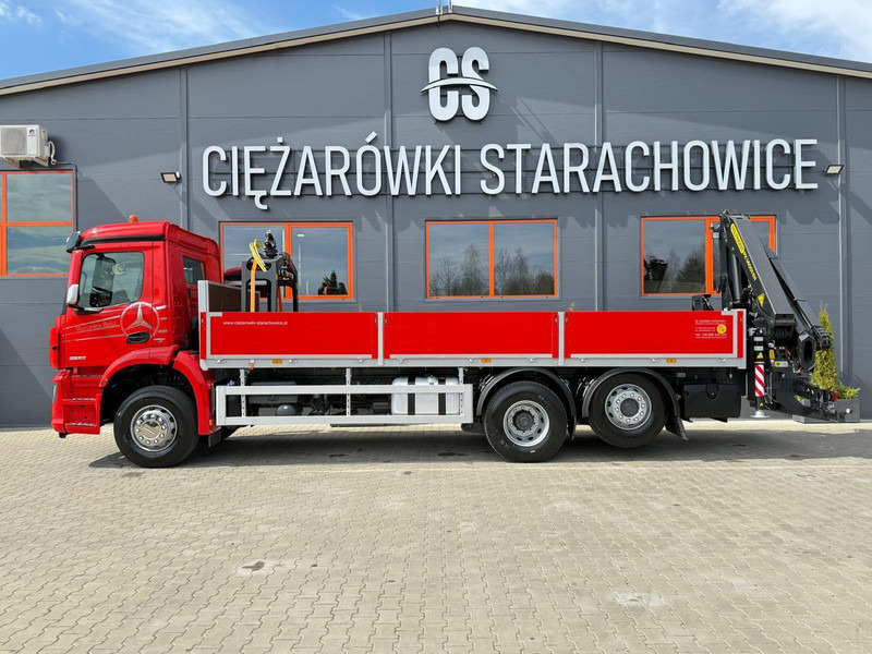 Mercedes-Benz Arocs Actros 2532 / E6 / 6x2 / skrzynia + żuraw Palfinger / budo - Truk flatbed, Truk derek: gambar 3 Mercedes-Benz Arocs Actros 2532 / E6 / 6x2 / skrzynia + żuraw Palfinger / budo - Truk flatbed, Truk derek: gambar 3