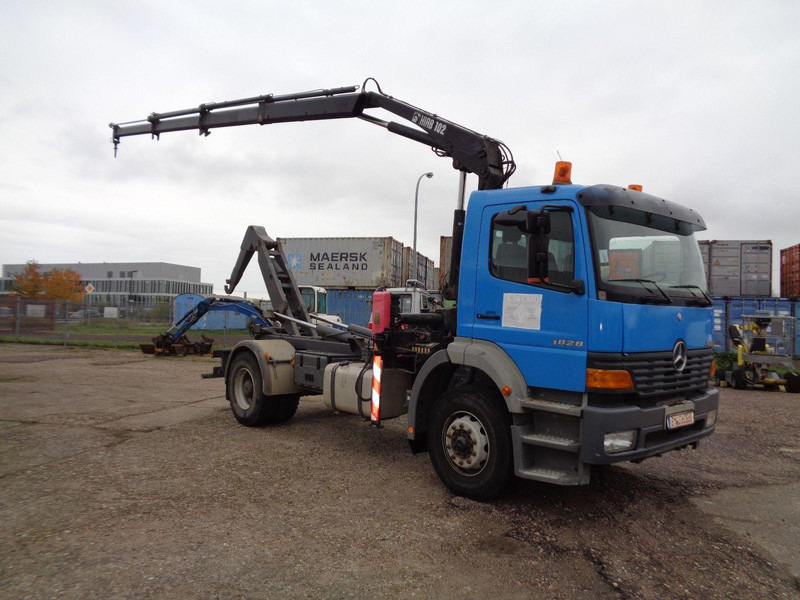 Mercedes-Benz Atego 1828 Hook lift truck + Crane Hiab 102 - Hook lift, Truk derek: gambar 3 Mercedes-Benz Atego 1828 Hook lift truck + Crane Hiab 102 - Hook lift, Truk derek: gambar 3